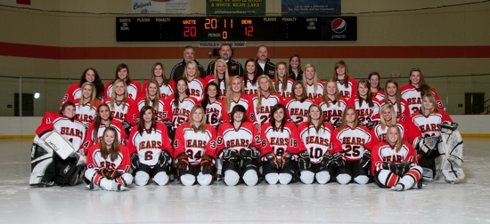 White Bear Lake Girls H.S. Hockey Team 2010 - 2011