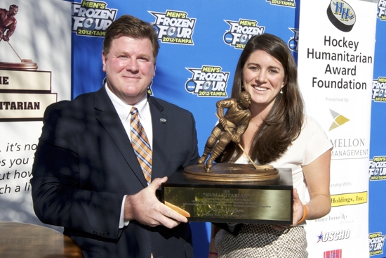 Aleca Hughes - 2012 BNY Mellon Hockey Humanitarian Recipient