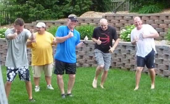 Coaches Performing the Tooty Ta